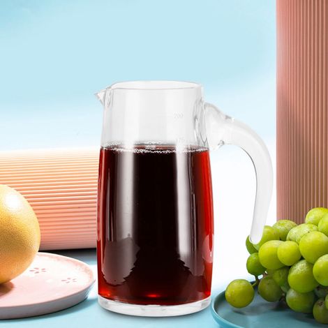 Bouteille transparente en acrylique de 200 ml pour jus, eau, vin et autres boissons, idéale pour le bar et la maison. (1/5)