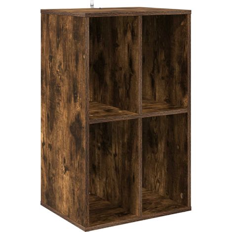 Mobile porta vinili Rovere Fumo 44,5 x 36,5 x 74,5 cm vidaXL (1/5)