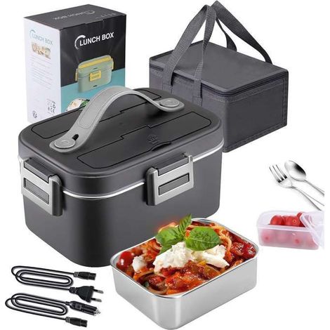 Lunch box chauffante 2L 60W – 220V, 24V, 12V – Pour voiture, camion – Boîte repas (1/4)