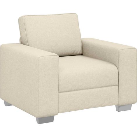 Maison Exclusive - Poltrona Sofa Beige 100 cm Tessuto misto lino