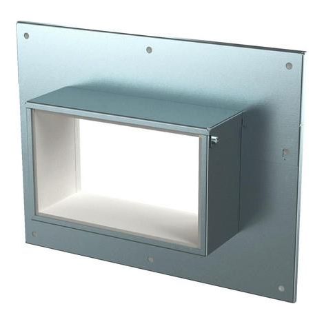 OBO BETTERMANN PLM WC 1220 FS 7218130 COLLIERS DE RACCORDEMENT MURAL 3 ET 4 CÔTÉS, HAUTEUR DU CANAL 120 MM