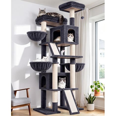 Arbre à Chat XXL pour Grand Chats 200 cm Stable Arbre a Chat (1/5)