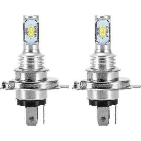 Juego de bombillas LED para faros súper blancas CSP 2 X H4 9003 HB2 6000K (1/4)