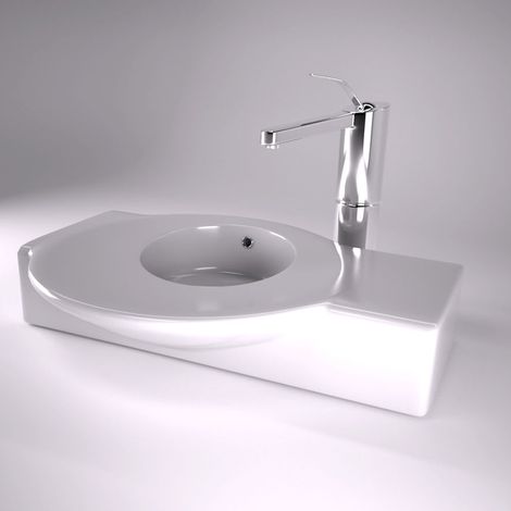Lavabo Roca 4 Urbi 60 cm vasca piccola