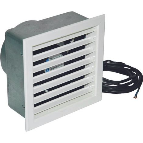 Griglia in alluminio con elettroventola per caminetti griglia aerazione c/elettroventola b 154 h 145 att.dn100 portata 160mc/h
