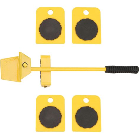 Kit de levage meubles pour le transport d'objets lourds, jaune, (1/5)
