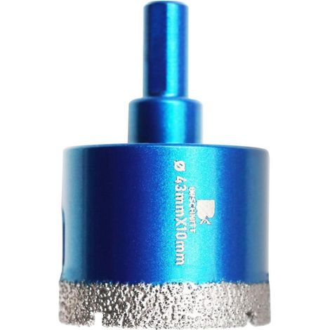 Diamant-Kernbohrer 43mm für Fliesen, Granit, Keramik, Marmor (1/5)