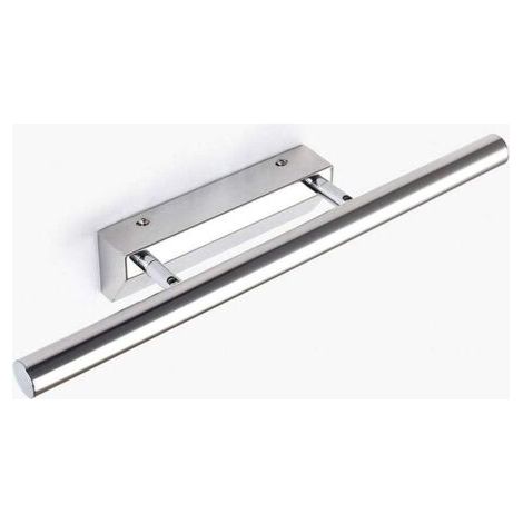 Applique murale LED 5 W avec interrupteur, étanche, en acier inoxydable, pour salle de bain ou toilettes. Lumière blanche chaude. (1/3)