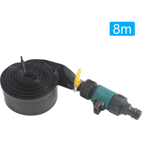 Arroseur pour trampoline PVC résistant aux UV avec fermeture éclair, tuyau anti-fuite ajustable 8-20m, accessoire rafraîchissant jardin (1/5)