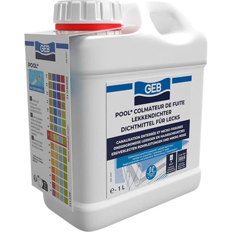 GEB Pool Colmateur de Fuites 1L - Lot de 4