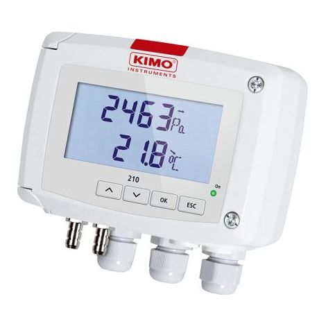 Capteur de pression KIMO CP212, Différentiel 1000Pa max ( Prix pour 1 )
