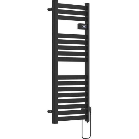 Scaldasalviette elettrico con radiatore 120 x 50 cm 500 watt nero 030010755