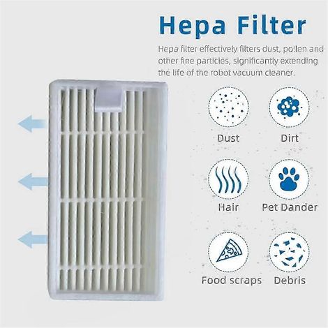 Pour balai à franges Midea VCR04W avec filtre HEPA, chiffons et aspirateur SZRH AV (1/4)