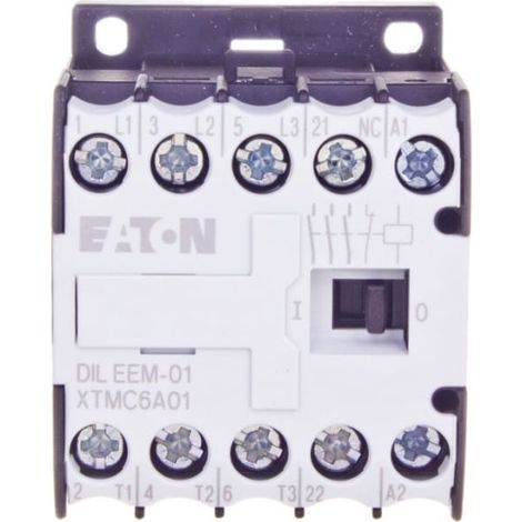 Contactor de potencia 6A 3P CA 0Z 1R dileem-01(230VAC) 051633