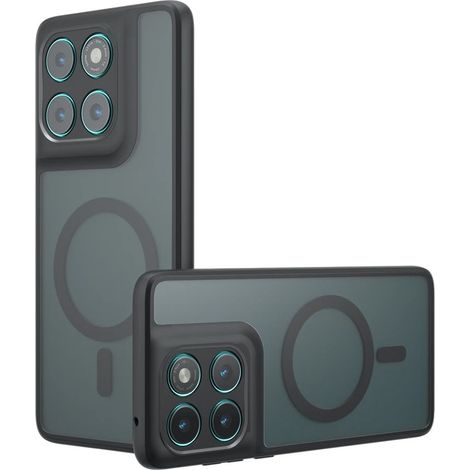 Funda para Motorola Edge 60 / 60 Fusion, para MagSafe, funda mate Erbord, negra. (1/5)