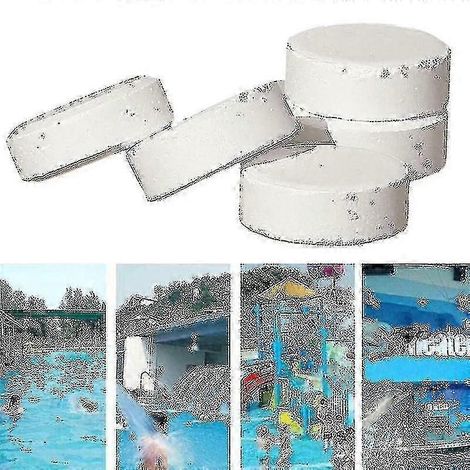 50/100/200 comprimés de chlore multifonctions pour désinfection instantanée de piscine, baignoire et spa [livraison gratuite] Tw100pcs (1/3)