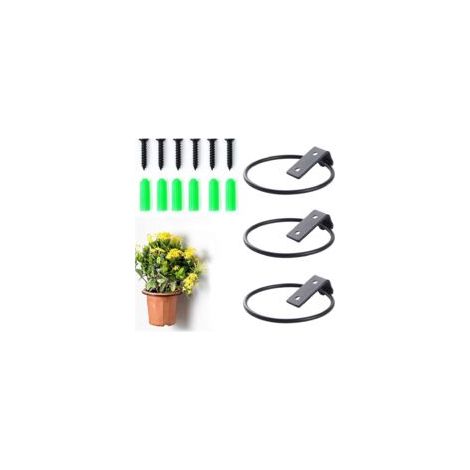 Set mit 3 Metallringen für Blumentöpfe, faltbare Stütze. – Crezuo