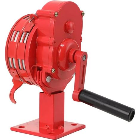 Sirène à Main, Alarme à Manivelle Portable 110 DB, Klaxon de Raid Aérien à Commande Manuelle pour Alarme Incendie Maison Hôtel Station Service Garde Côtes (1/4)