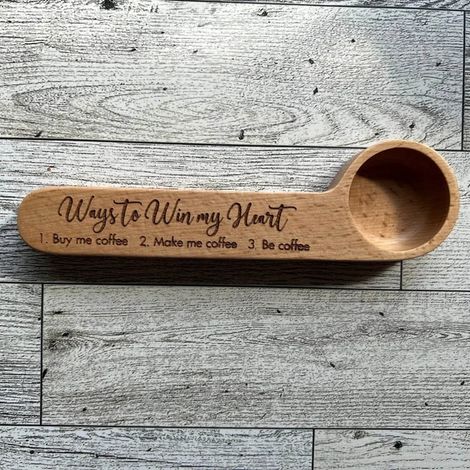 Cuillère À Café - En Bois Naturel - Pour Dosage Et Fermeture De Sachets De Café - 16,5 cm - 1 Pièce (1/5)