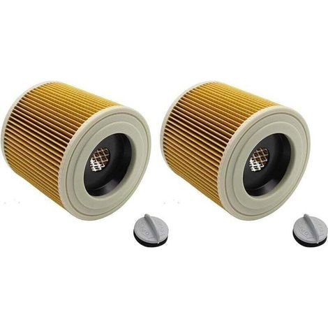 Lot de 2 filtres à cartouche compatibles Kärcher WD2 WD3 SE4001, filtre aspirateur eau et poussière (1/4)