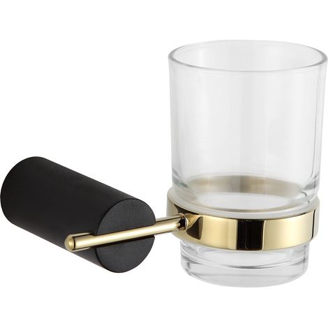 Mexen Aron Zahnputzbecher, Schwarz/Gold - 7088138-57