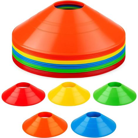 Marking Cones, Round Marking Cones for Hockey Suitable for Football, Handball or Coordination Training Aids (1/5)