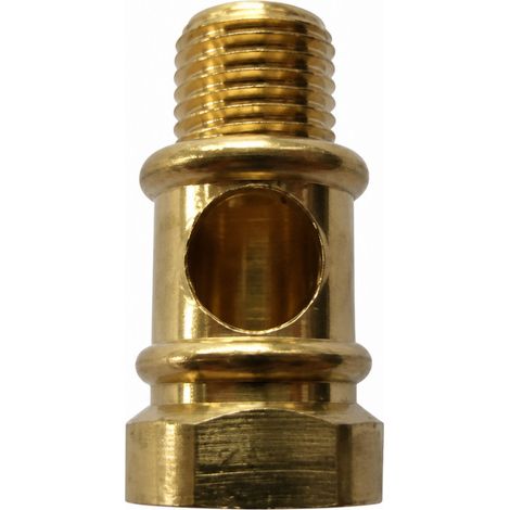 Raccord passe fil laiton, mâle femelle, pas de 10x1