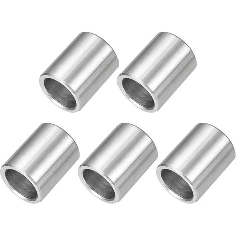 5 Pcs Entretoises en Acier Inoxydable, 12mm ID x 16mm OD x 20mm L Acier Inoxydable 304 Entretoise de Vis à Douille Ronde Non Filetée Rondelle pour 1/2" ou M12 Vis Boulons Écrous (1/5)