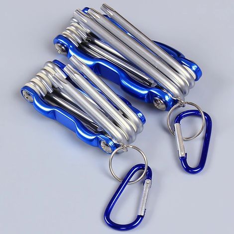 Clé à molette multifonctionnelle 8 en 1 pliable et portable (grand modèle) - Outil de haute qualité pour les réparations quotidiennes (1/5)
