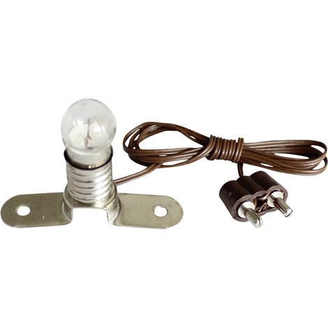 Kahlert Licht 60895 Beleuchtung Glühlampe mit Metallsteg Klar E10 3.5 V