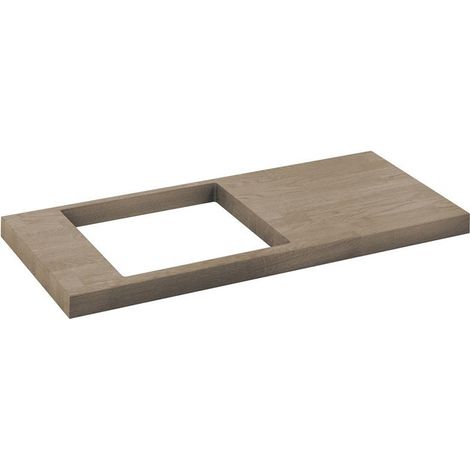 Encimera de lavabo EDICIÓN 11700-900 mm, incl.2 consolas roble platino KEUCO