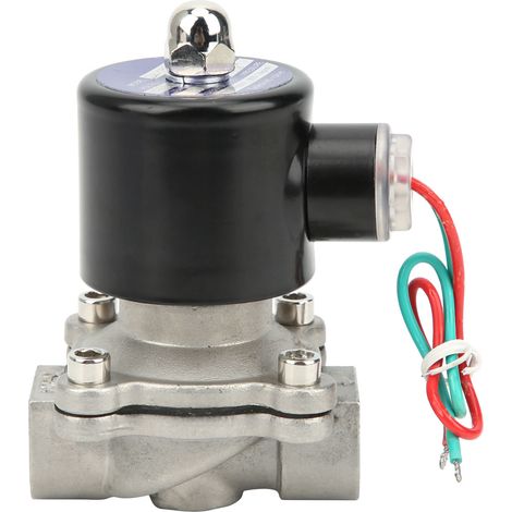 Électrovanne à action directe en acier inoxydable normalement fermée, alimentation industrielle 2W16015B (AC 380V) (1/5)