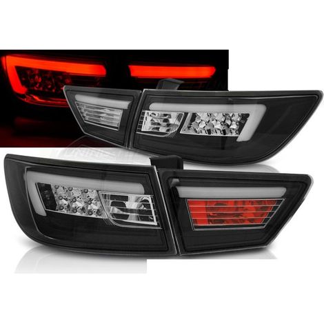 Paire de feux arriere Renault Clio 4 13-16 LED BAR noir (1/3)