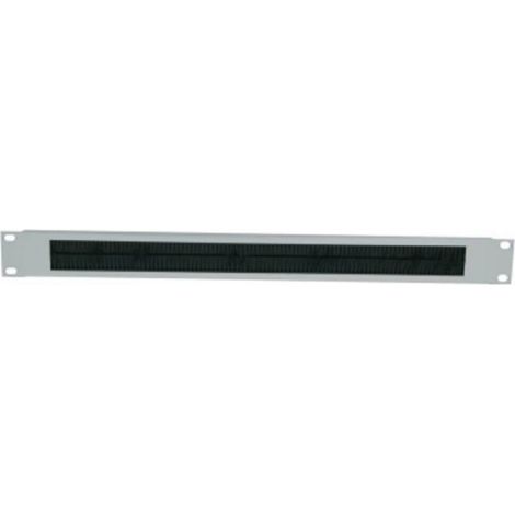 Panneau d'entrée de câbles - LogiLink - RAL 7035 - 1U - 19 pouces - Gris clair (1/3)