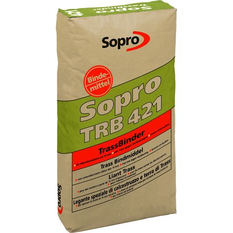 Liant ciment pour mortier spécial pierre naturelle - Sopro TRB 421 - 25 kg