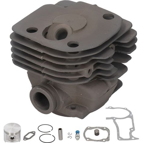 Kit de cilindro y pistón con juntas de aleación de aluminio de 50 mm para Jonsered CS 2171, 2163, 2165, 2063, 2065, 2071 – 12 piezas – Repuesto de alto rendimiento (1/5)