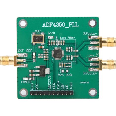 Synthétiseurs de signaux RF, sortie haut débit femelle SMA 137 MHz-4,4 GHz, synthétiseur de fréquence sans interférence pour équipements d'automatisation (1/4)
