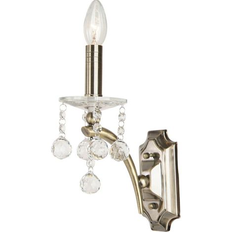 Italux BAJO applique cristallo argento E14 40W 9341/1W-AB