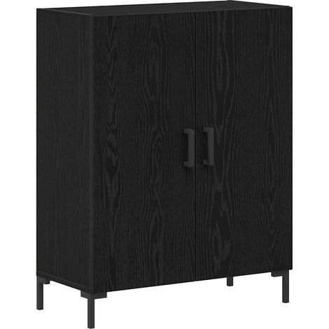Maison Exclusive - Credenza Rovere Nero 69,5 x 34 x 90 cm Legno multistrato