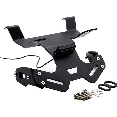 Short rear license plate bracket with lights, suitable for modifications of HONDA CB125R and CB300R motorcycles.