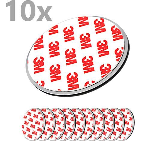 Nemaxx – Rauchmelder Magnethalter 10 Stück – Selbstklebende Montage ohne Bohren – Für Rauch- und Feuermelder Ø 60 mm – Schnelle Installation