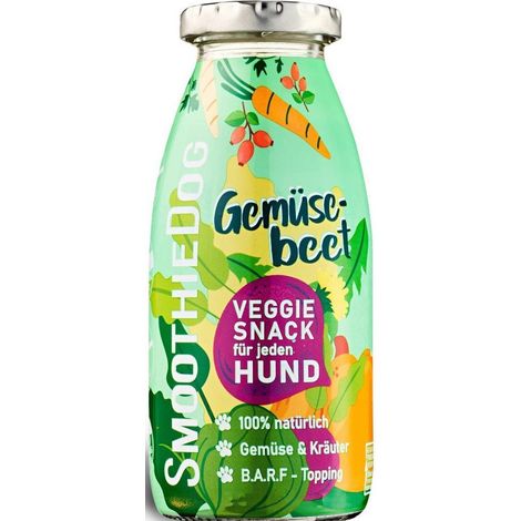 SMOOTHIE DOG – Flüssiger, gesunder Snack für Hunde, 250 ml – Gemüse mit Kräutern, 250 ml