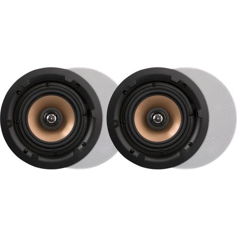 Artsound HPRO650 6,5 Zoll Wand- und Deckenlautsprecher, 20-120 Watt, für Heim, Badezimmer, Küche, Büro, HiFi, mit schwenkbarem Hochtöner, Aluminium-Konus, Ausschnittschablone, rund, 230x85mm, 50m²