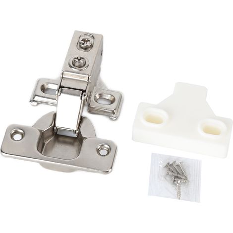 Öffnungswinkel 90-105° Integriertes hydraulisches Schrankeckscharnier mit kurzem Arm 35 mm Vollüberlappungsdämpfungsrohrscharnier mit schmaler Seitenwand für den Wohnbereich.