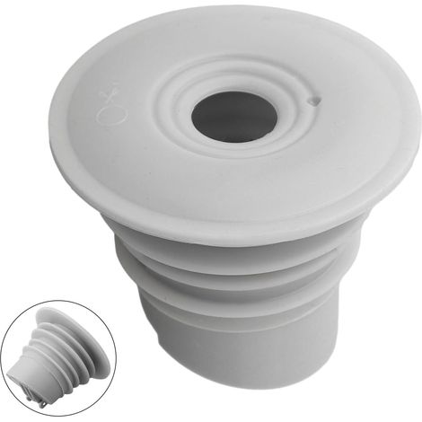 Joint d'étanchéité en silicone à 7 couches, anti-odeur et anti-débordement avec rebond automatique à 90° pour évier de cuisine, salle de bain, machine à laver, gris (35-40 mm) (1/5)
