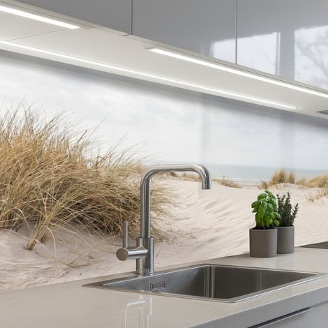 Kitchen Splashback Clouds - Dune landscape - Sand 200x80 cm (1/5)