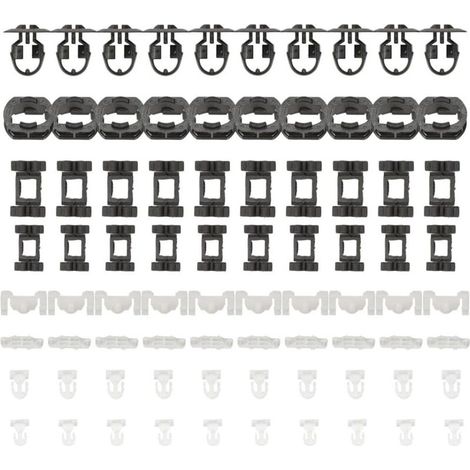 Lot de 80 clips de montage pour Mercedes CLK C208 A208 Jupe latérale Installation OEM Numéros A0029883881 A0029883981 A0099884178 A0099884378 A0109887278 (1/5)