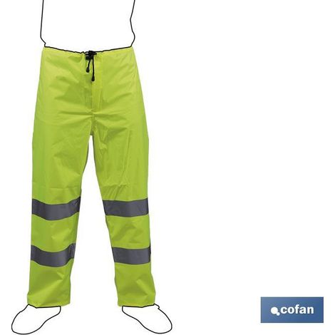 Pantaloni Antipioggia Alta Visibilità Rigel Modello Giallo Taglia XXL (1/4)