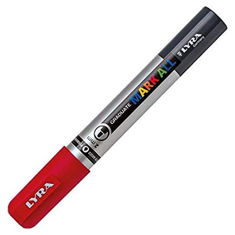 Marcador Permanente Mark All Rojo 2 Mm Lyra Groove L6820018