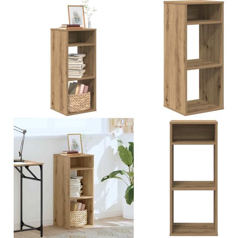 vidaXL Bibliothèque chêne artisanal 34x31x80 cm bois d'ingénierie (1/5)